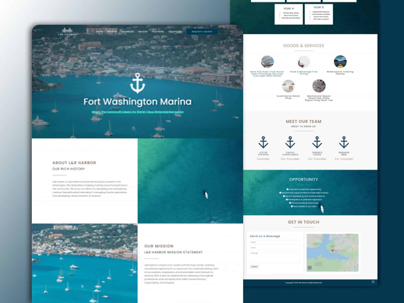Marin Website Design For L&R Harbor
