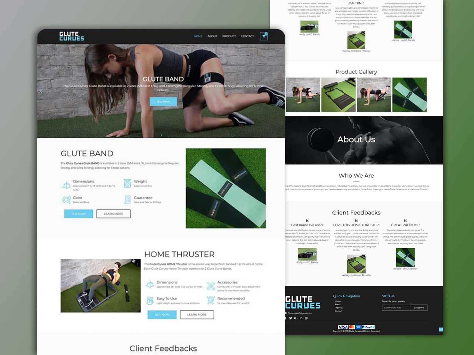 Best E-commerce Website Design For G Curves