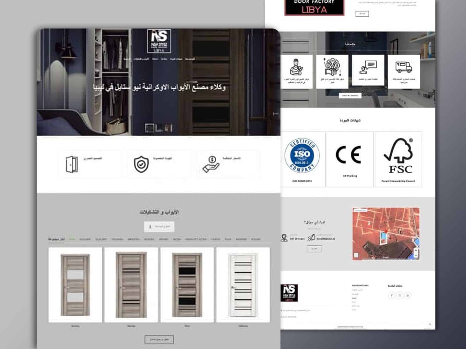 Custom Ecommerce Website Design for NS Doors