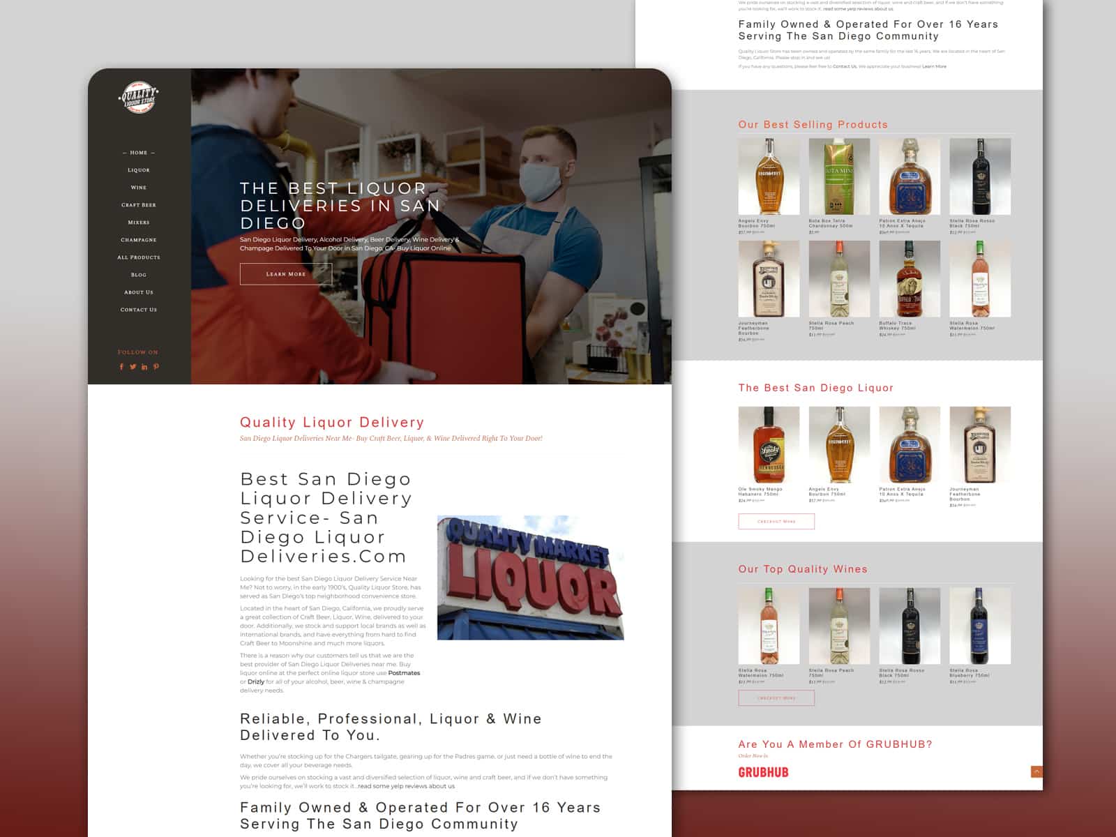 San Diego Liquor Store Website Design