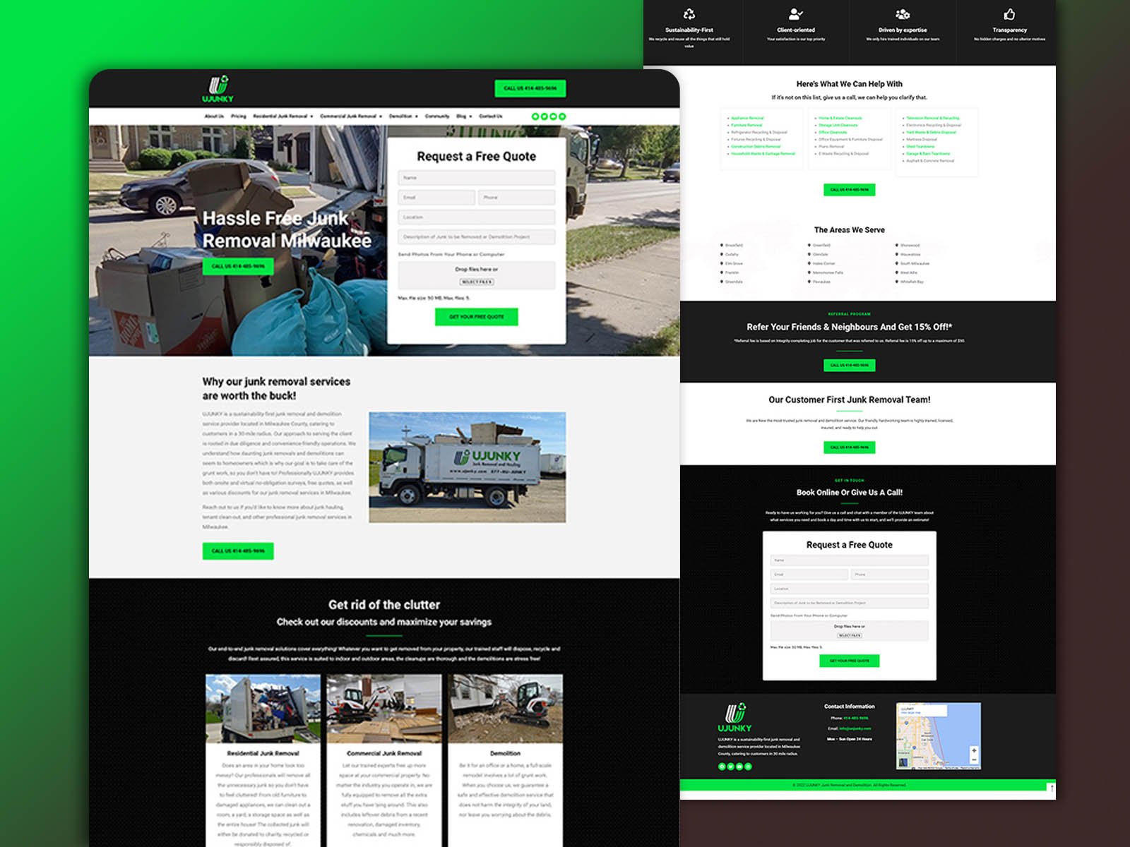 Junk Removal Website Design